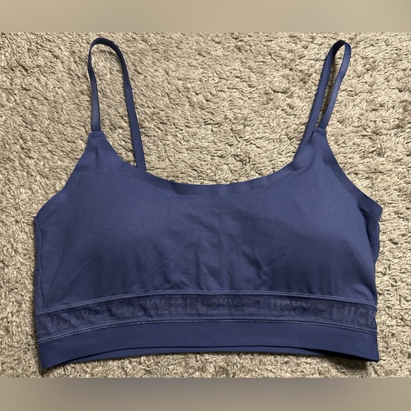 Lucky Brand Bralette Large Blue - Like new - Picture 1 of 4
